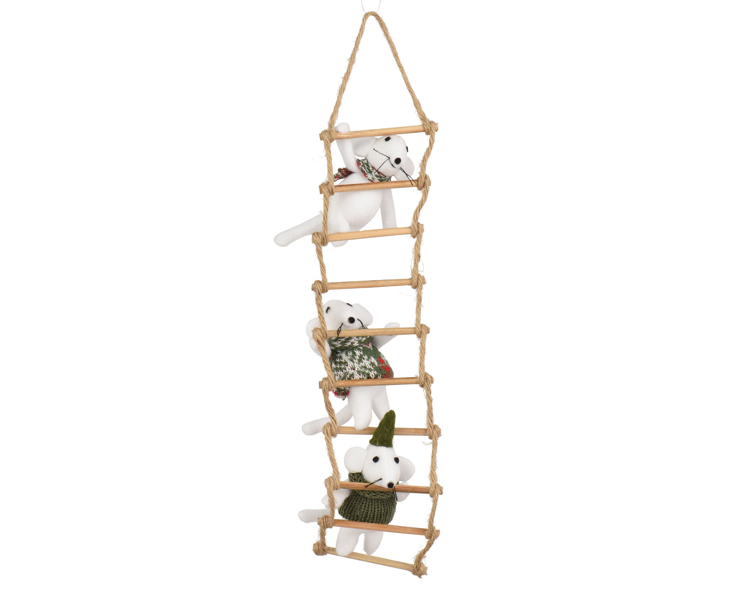 Scaletta Con Topolini Verdi 8x35 Cm