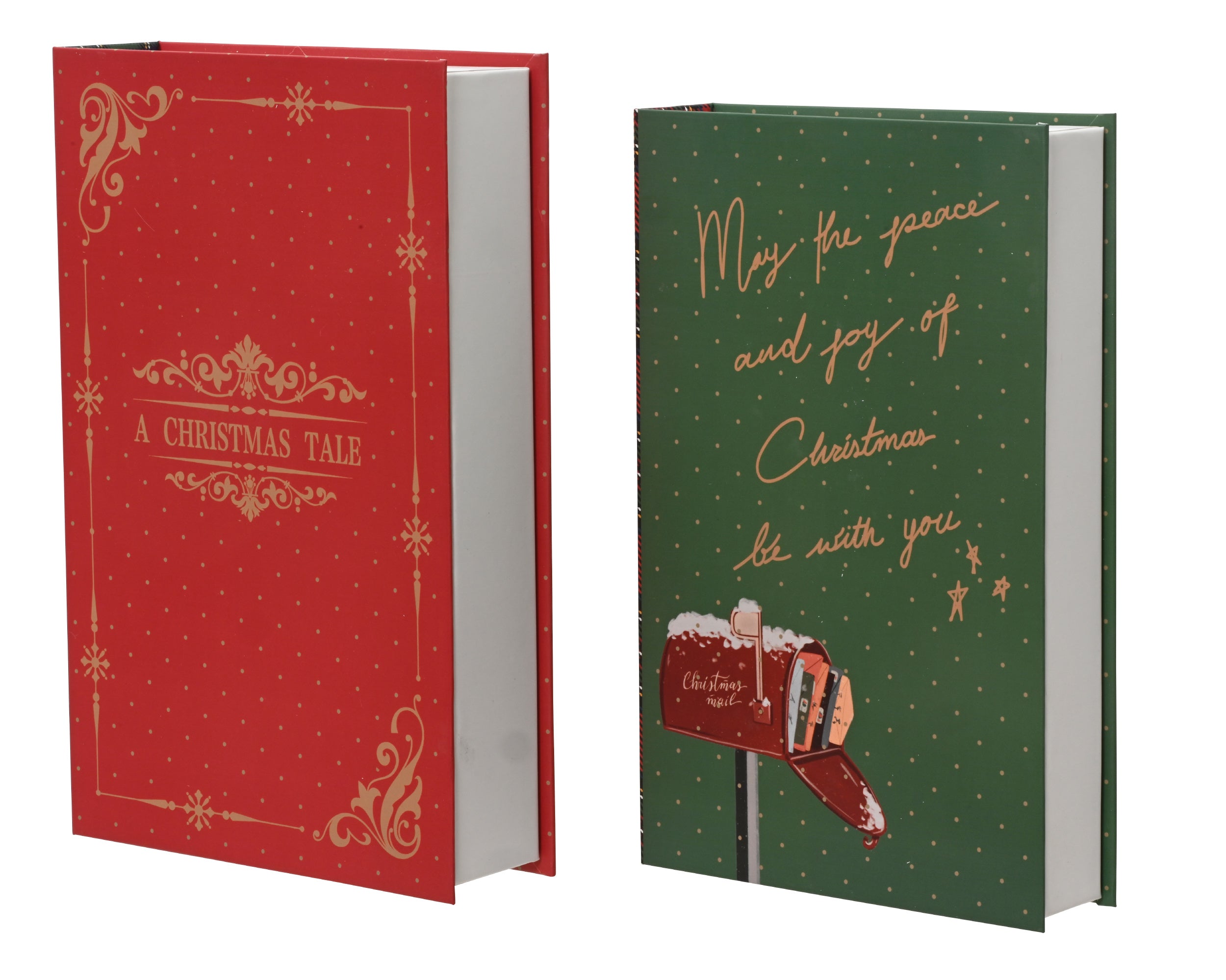 Finto Libro 18x5x27 Cm Rosso Verde