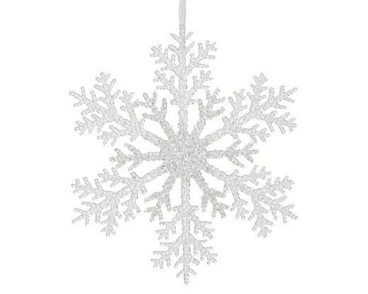 Fiocco Neve Silver Plastica 21 Cm