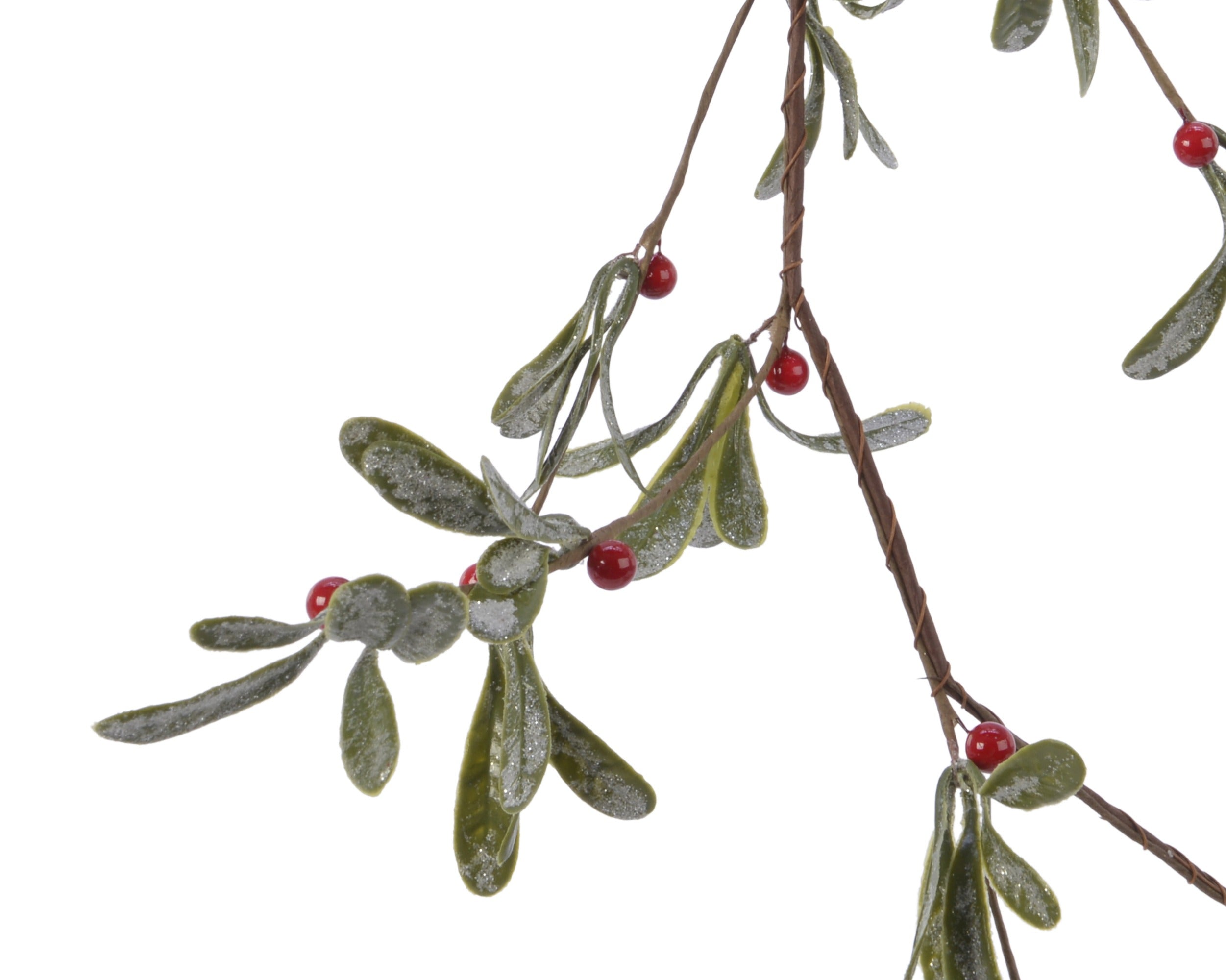Ghirlanda Foglie Bacche Rosse 10X180