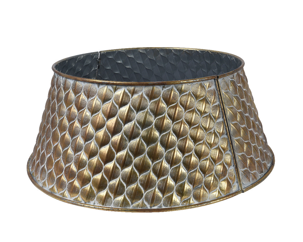 Copripiede Albero Oro Antico D 58x25 Cm