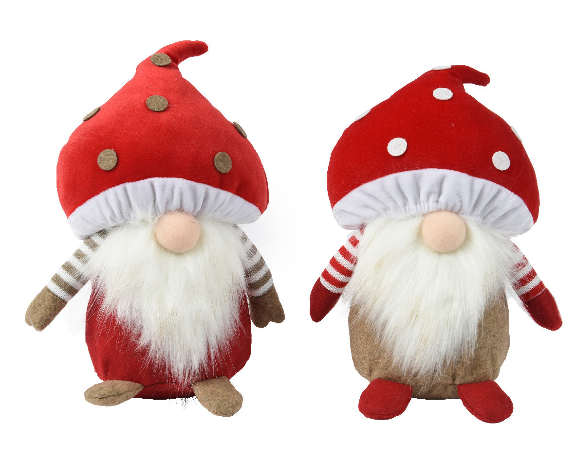 Gnomo Cappello Fungo 15x12x26 Cm 1 Pz