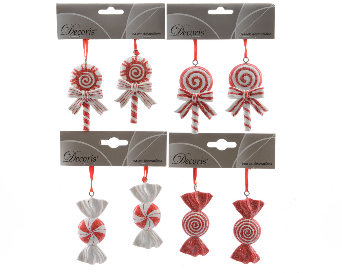 Set 2 Pendenti Caramella 7,5 Red