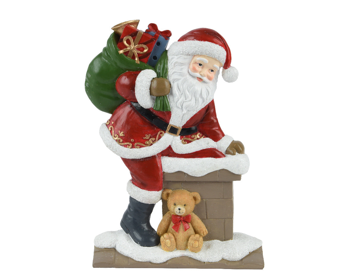 Babbo Nel Camino Resina 19x7x25 Cm