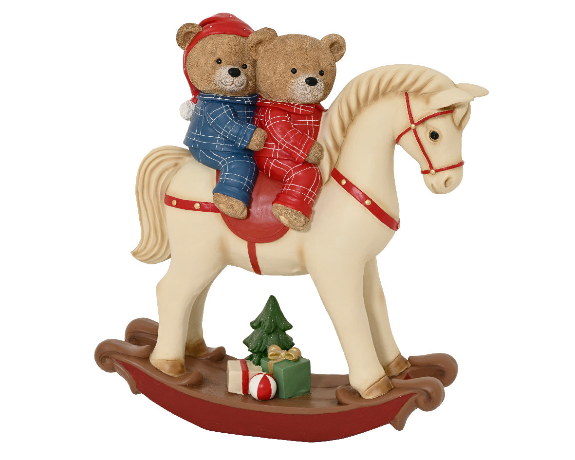 Cavallo Dondolo Orsetti 27x76x80 Cm