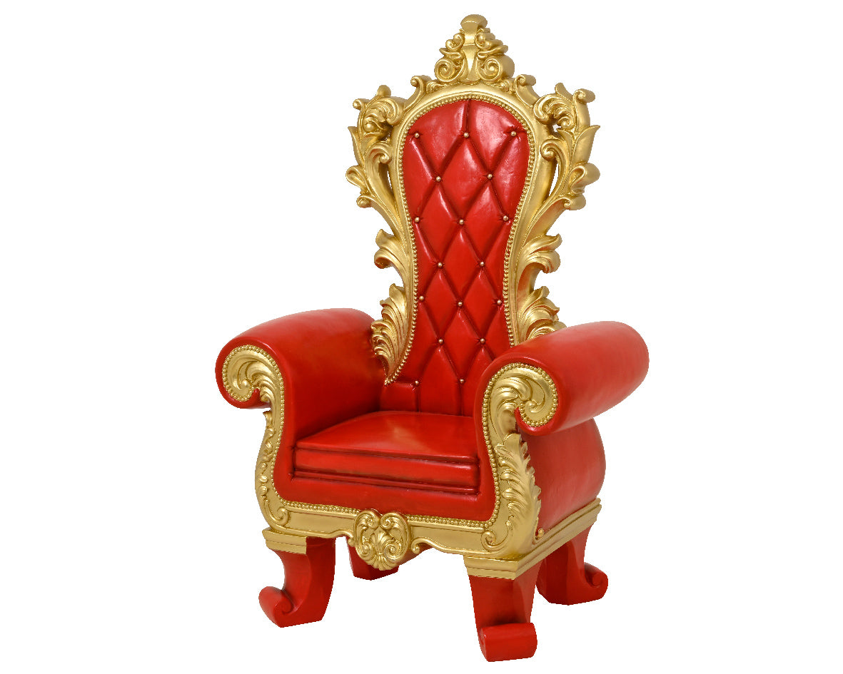 Trono Babbo Natale Resina 105x66x159 Cm