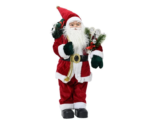 Babbo Natale Con Regali Di Natale 23x14x45 Cm