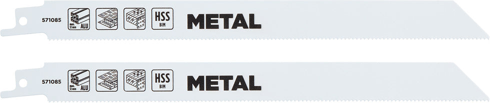Set 2 Lame Metallo 152 Mm