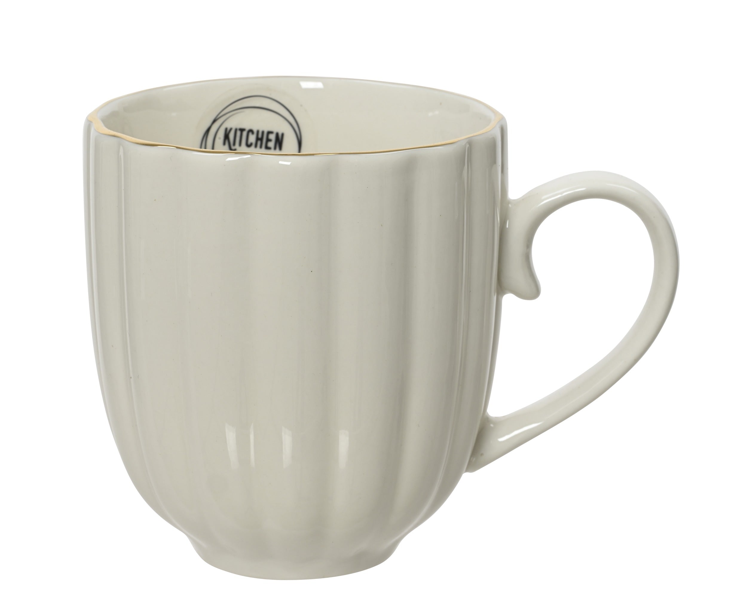Mug Porcellana 12x10 Cm Bordo Oro