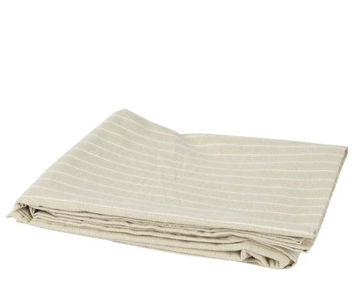 Tovaglia Cotone Decoro Righe Beige 40x140 Cm