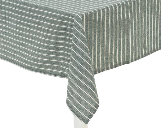 Tovaglia Cotone Decoro Righe Green 140x180 Cm