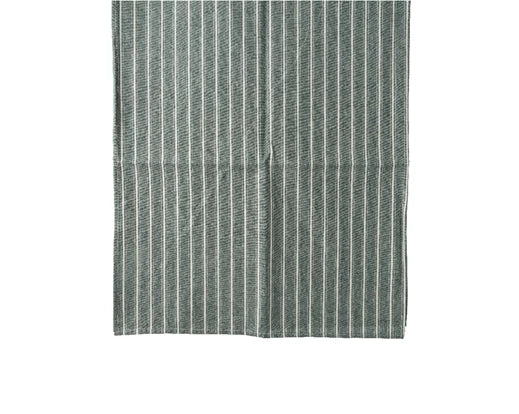 Tovaglia Cotone Decoro Righe Green 40x140 Cm