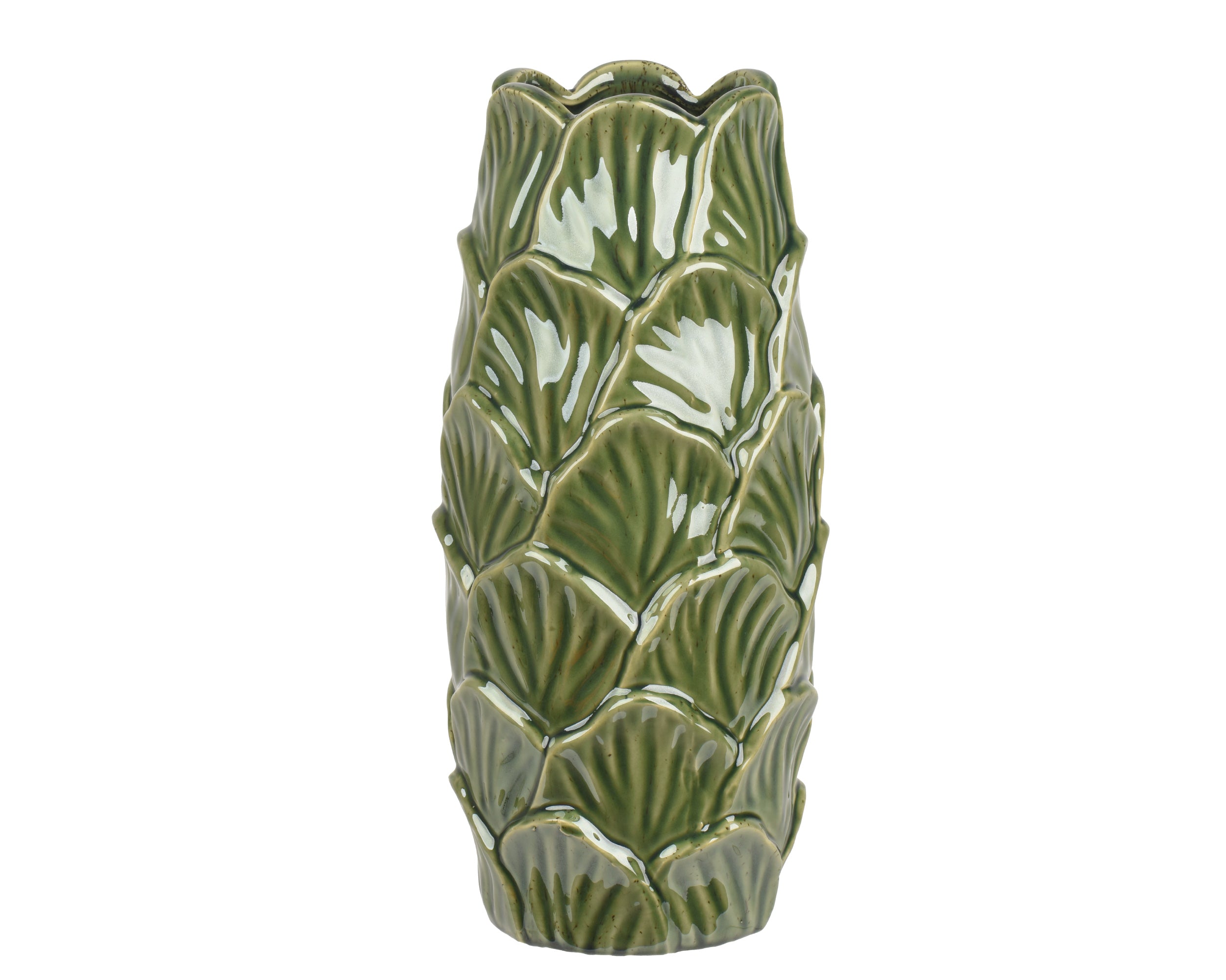Vaso Porcellana Light Green D 16x37 Cm