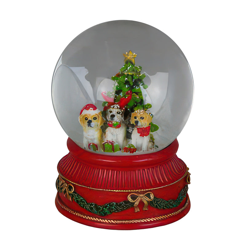 Carillon Albero Di Natale Con Cani