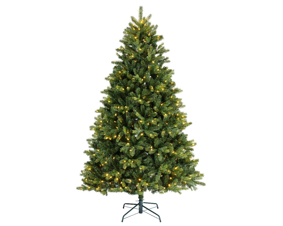 Albero Di Natale Freiburg Pine 180 Cm 460 Led Warm White Multicolor