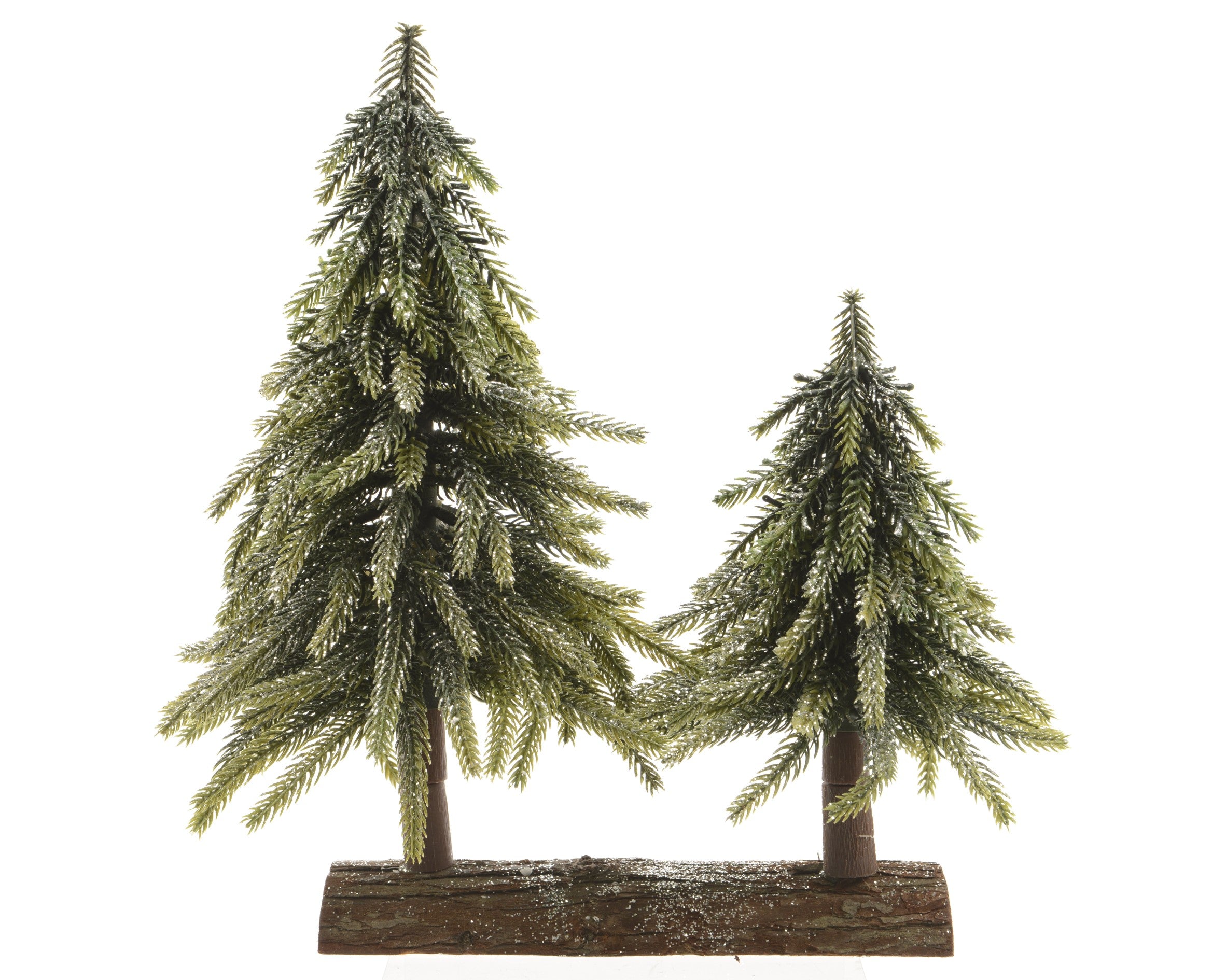 Set 2 Mini Alberi Su Tronco 28x16x28 Cm