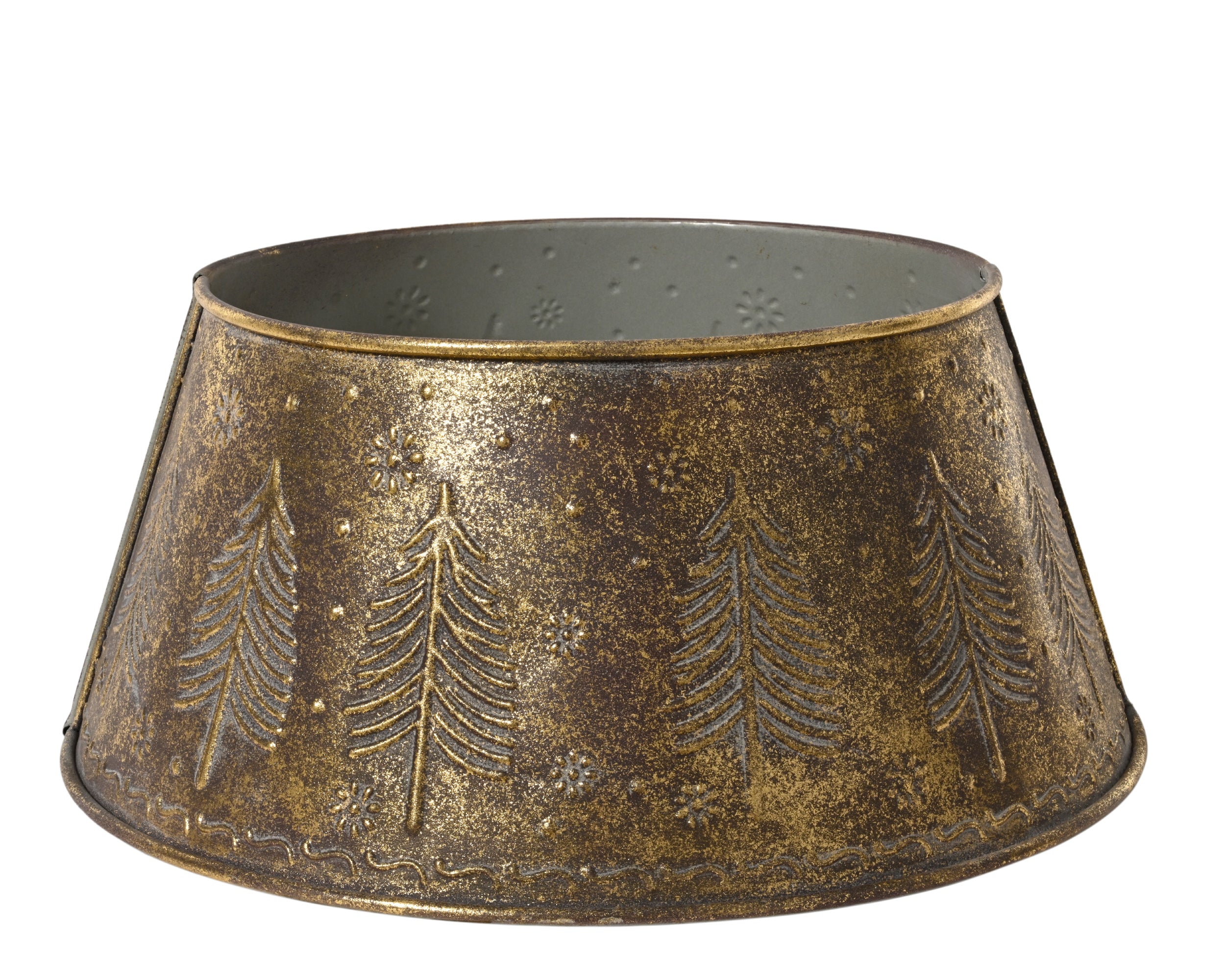 Copripiede Albero Bronzo Antico D 70x27 Cm