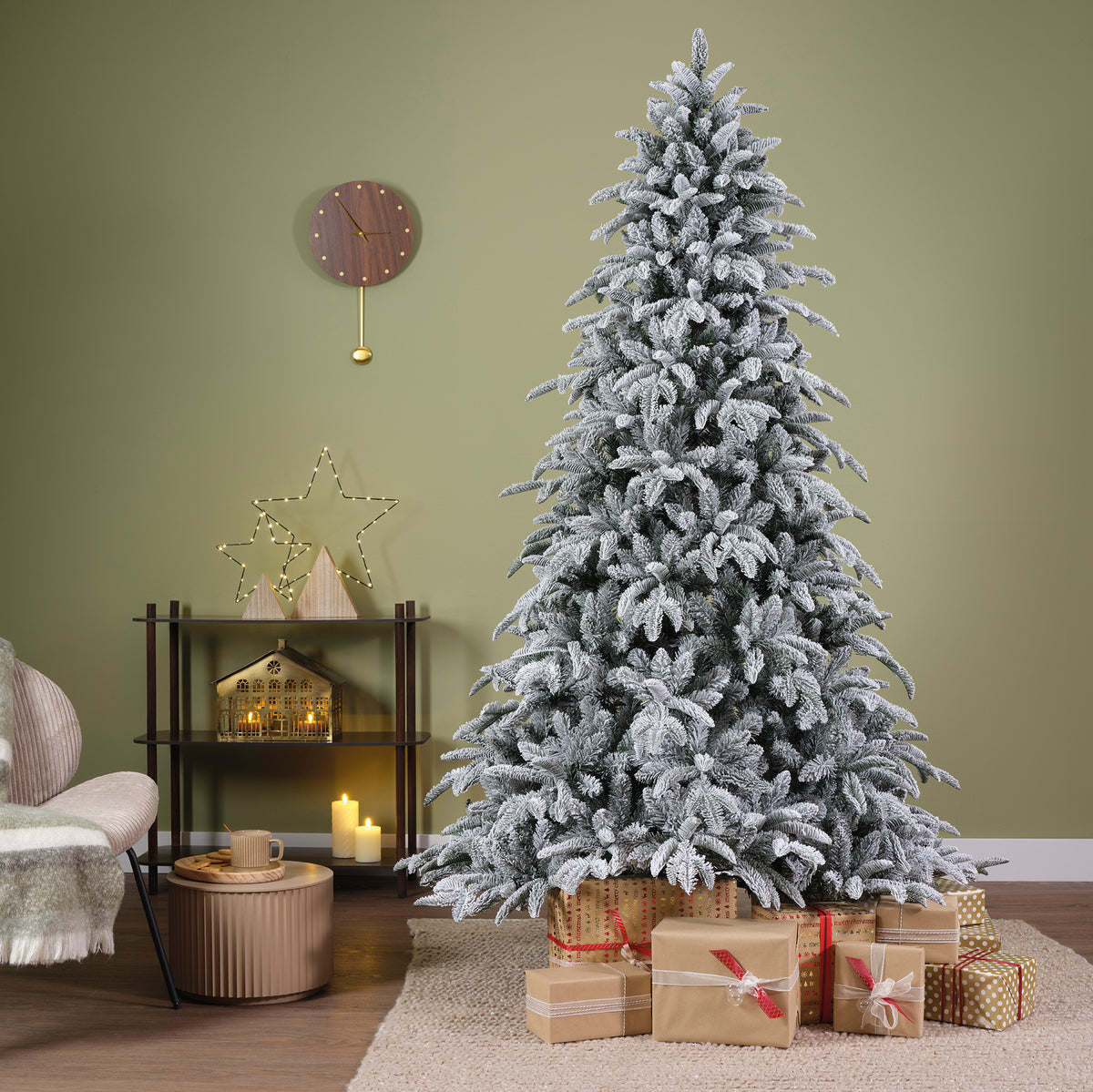 Albero Di Natale Levi Fir Innevato 180 Cm