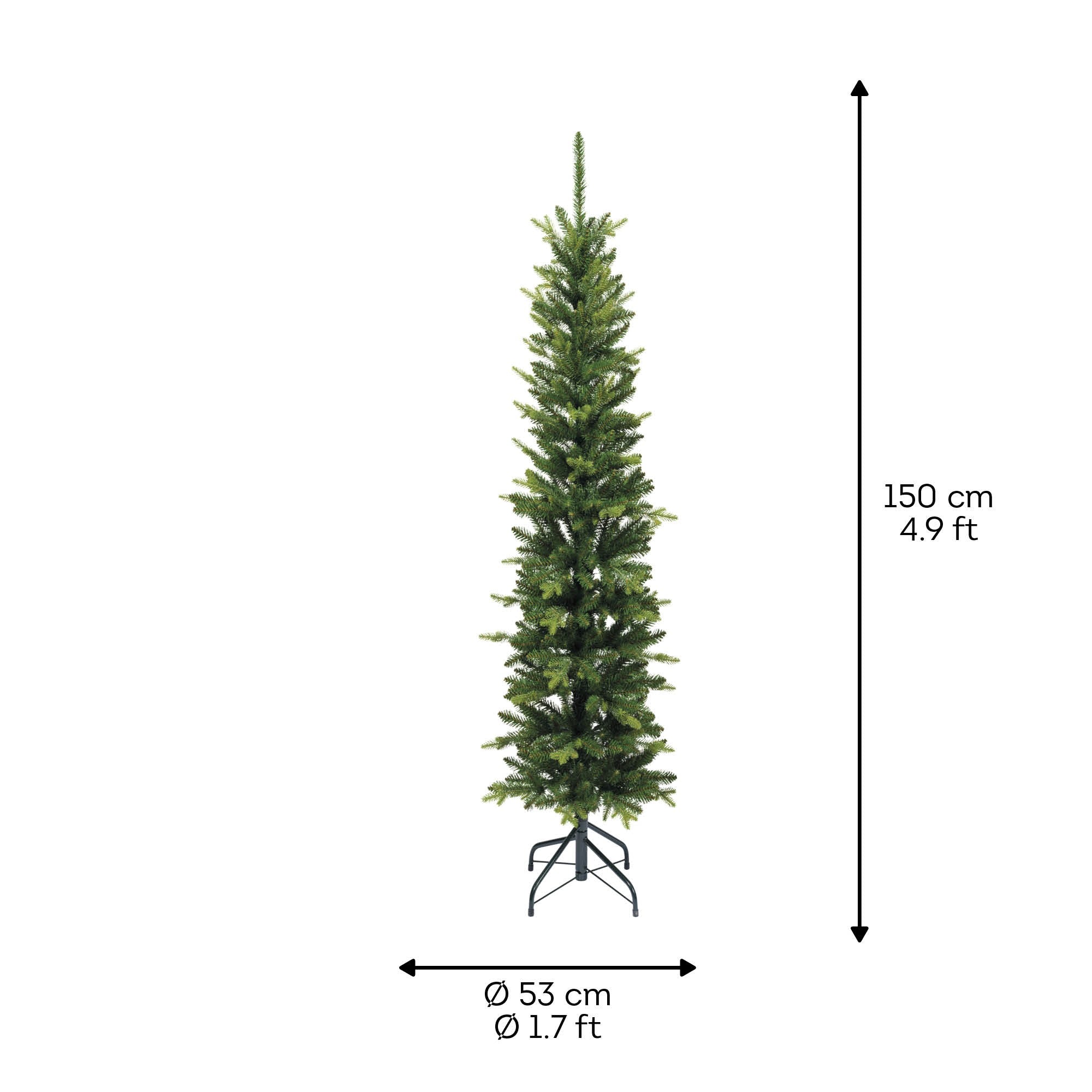 Albero Di Natale Slim Fir 150 Cm