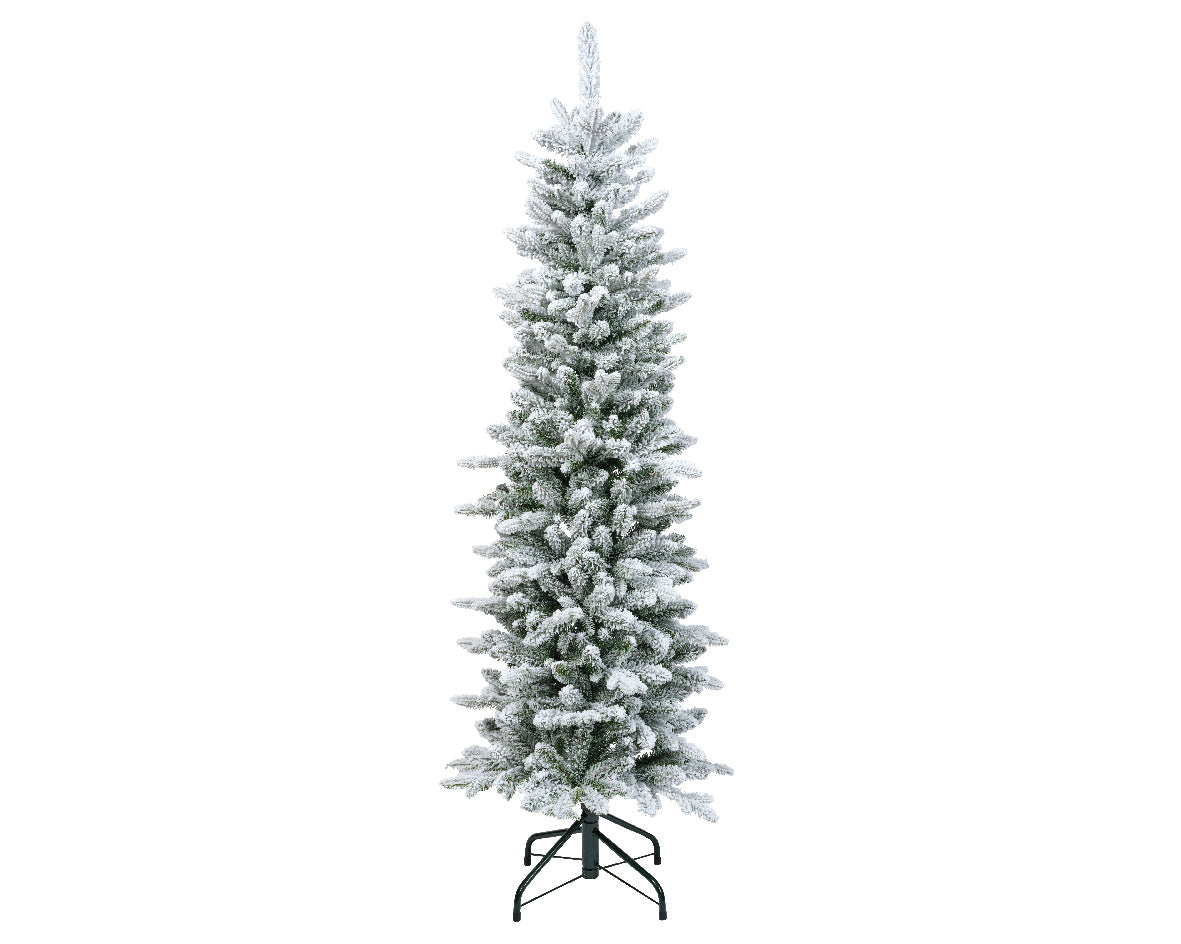Albero Di Natale Slim Fir Innevato 150 Cm
