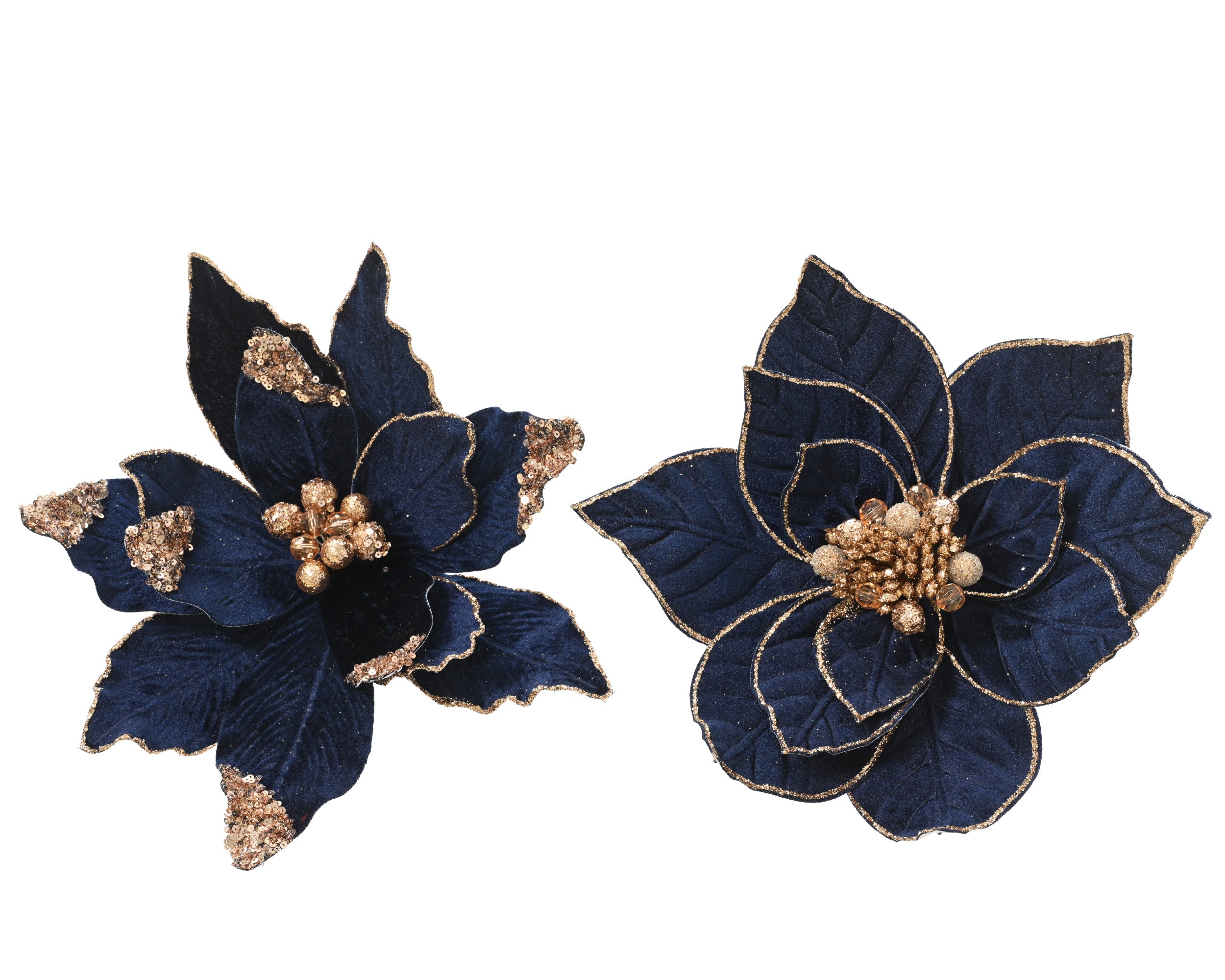Stella Natale Velluto Dark Blue D 29x13 Cm