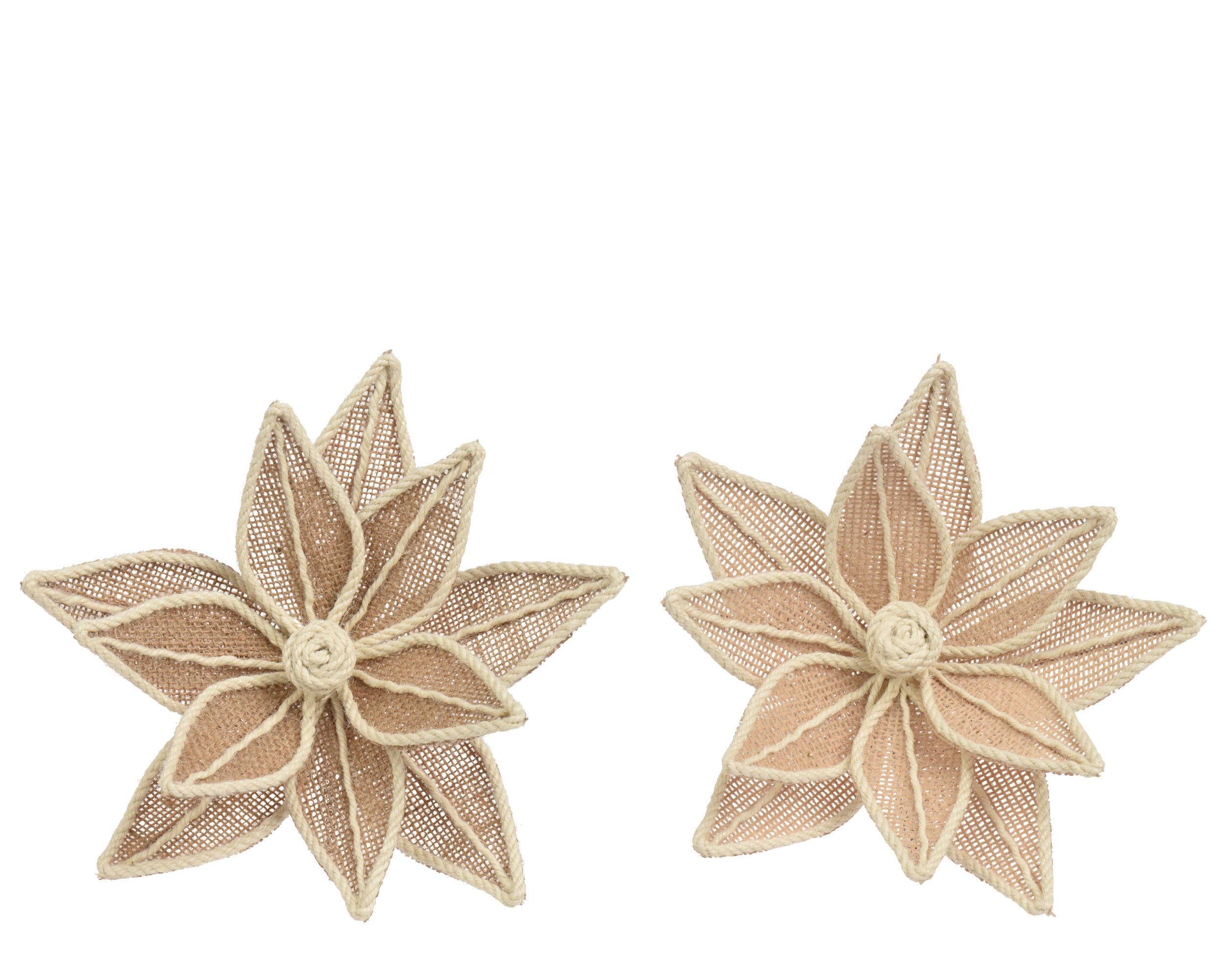 Stella Natale Con Clip Juta D 24x15 Cm