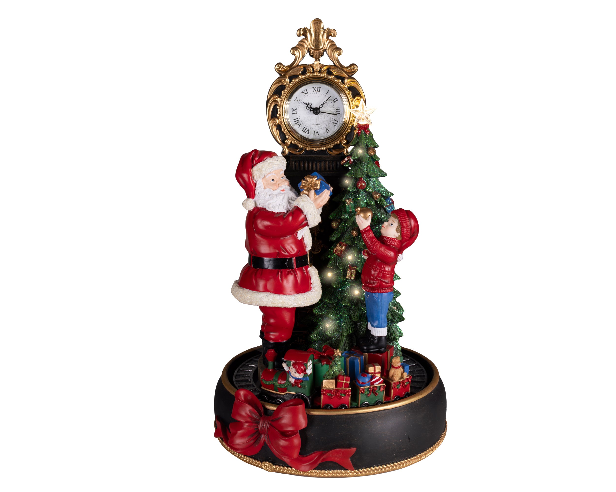 Orologio Con Babbo E Bimco 28x30x49 Cm