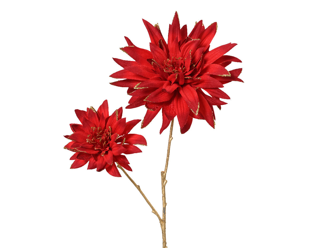 Dalia Rossa Stelo Oro 22x16x75 Cm