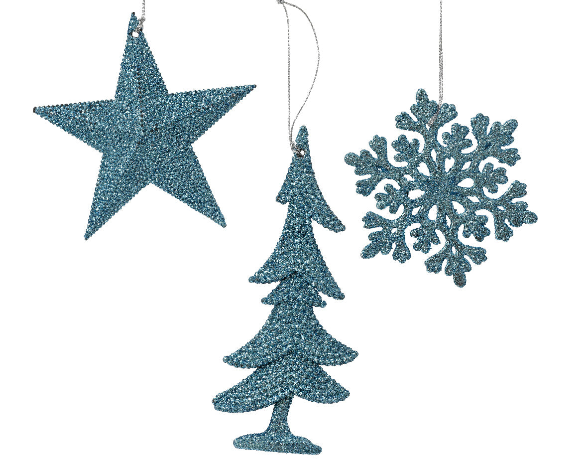 Pendente Sky Blu Soggetto Natale D 10 Cm 1 Pz