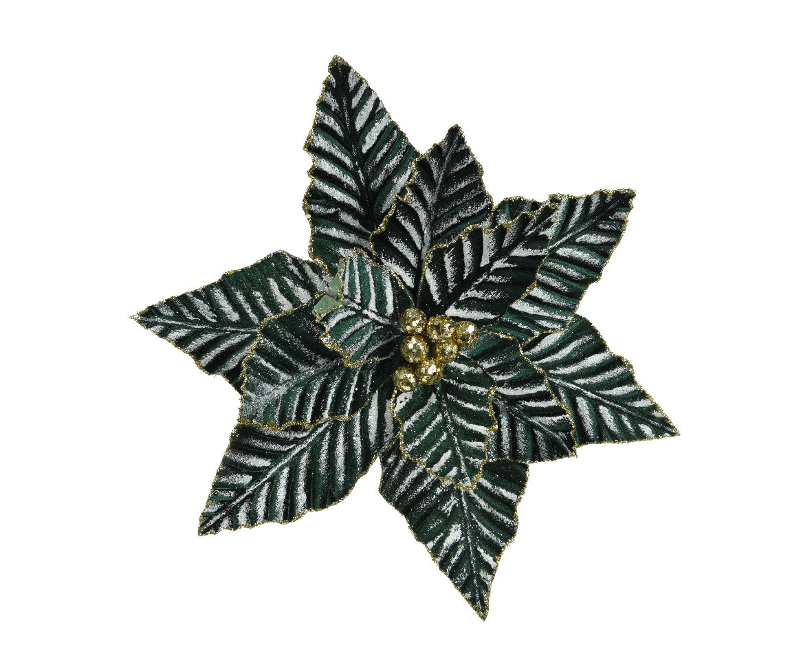 Stella Natale Verde Oro D 34x7 Cm