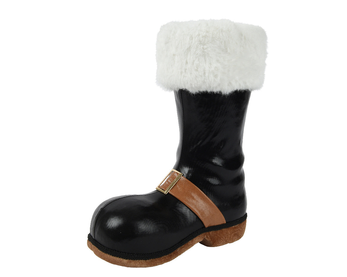 Scarpone Babbo Natale Nero 12x31x40 Cm