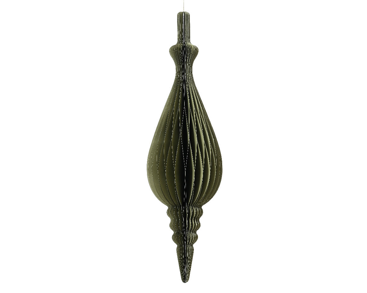 Ornamento Carta Verde D 22x80 Cm