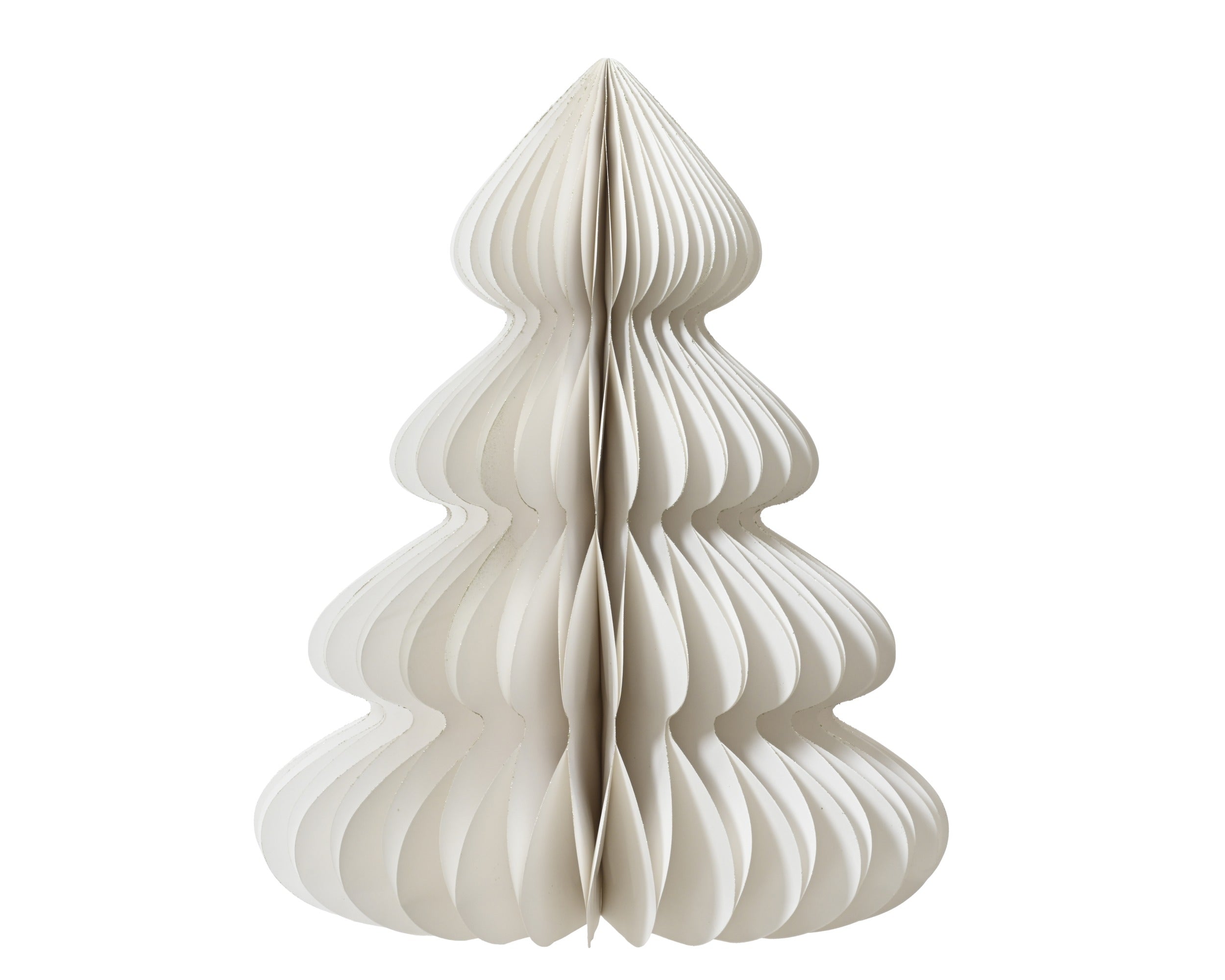 Albero Natale Carta Bianco D 48x60 Cm
