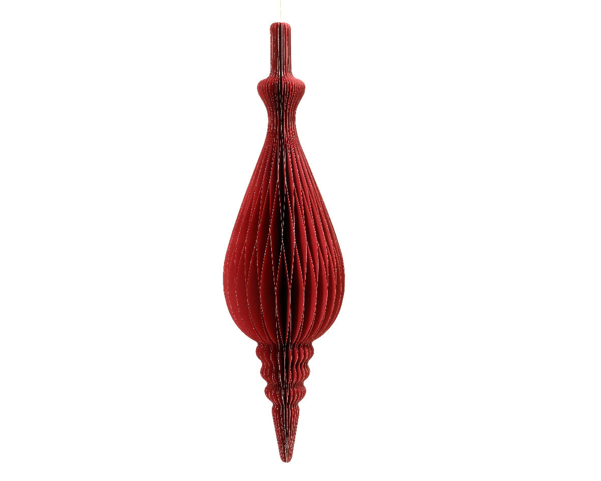 Ornamento Carta Rosso D 22x80 Cm