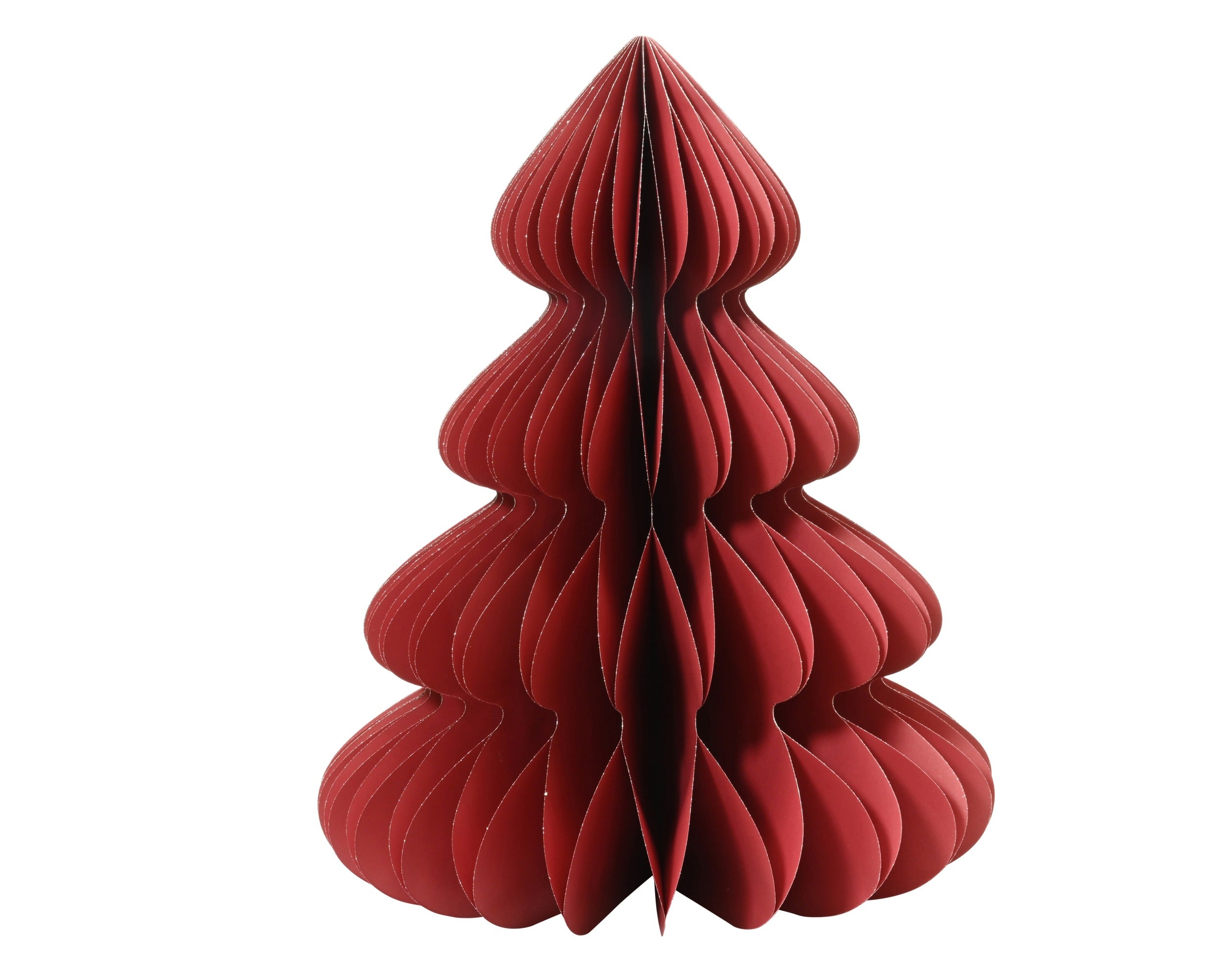Albero Natale Carta Rosso D 48x60 Cm