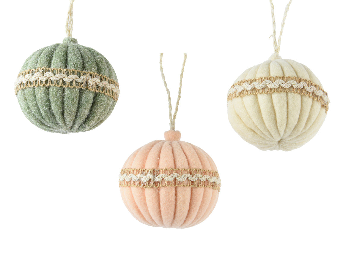 Palla Di Natale Delicata Decoro Oro D 8 Cm 1 Pz