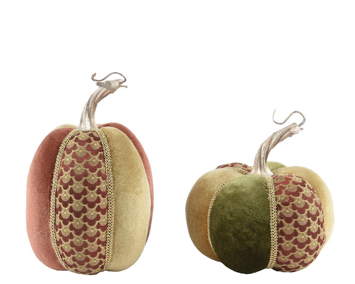 Zucca Velluto Decorata 13x20 Cm 1 Pz