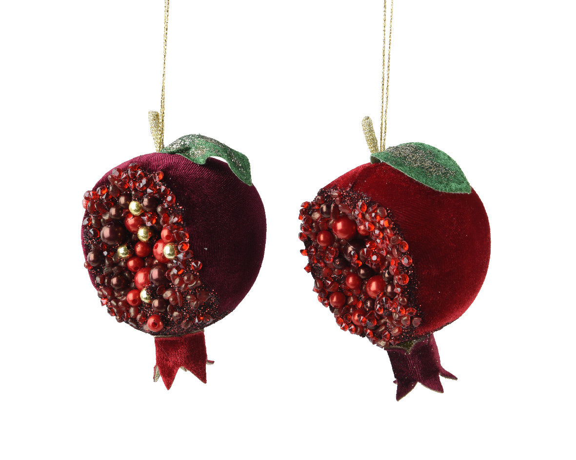 Melograno Velluto Rosso 9x6x13 Cm 1 Pz
