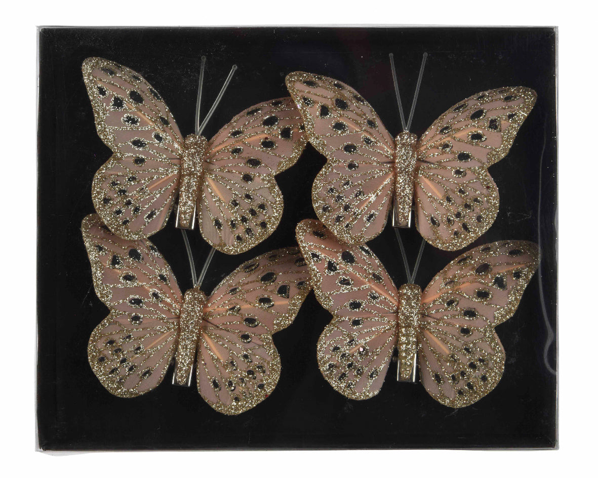 Set 4 Farfalle Blush Pink