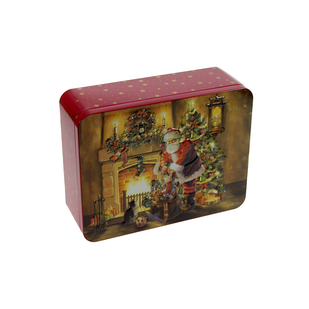 Scatola Latta Un Natale Accogliente 26x20cm