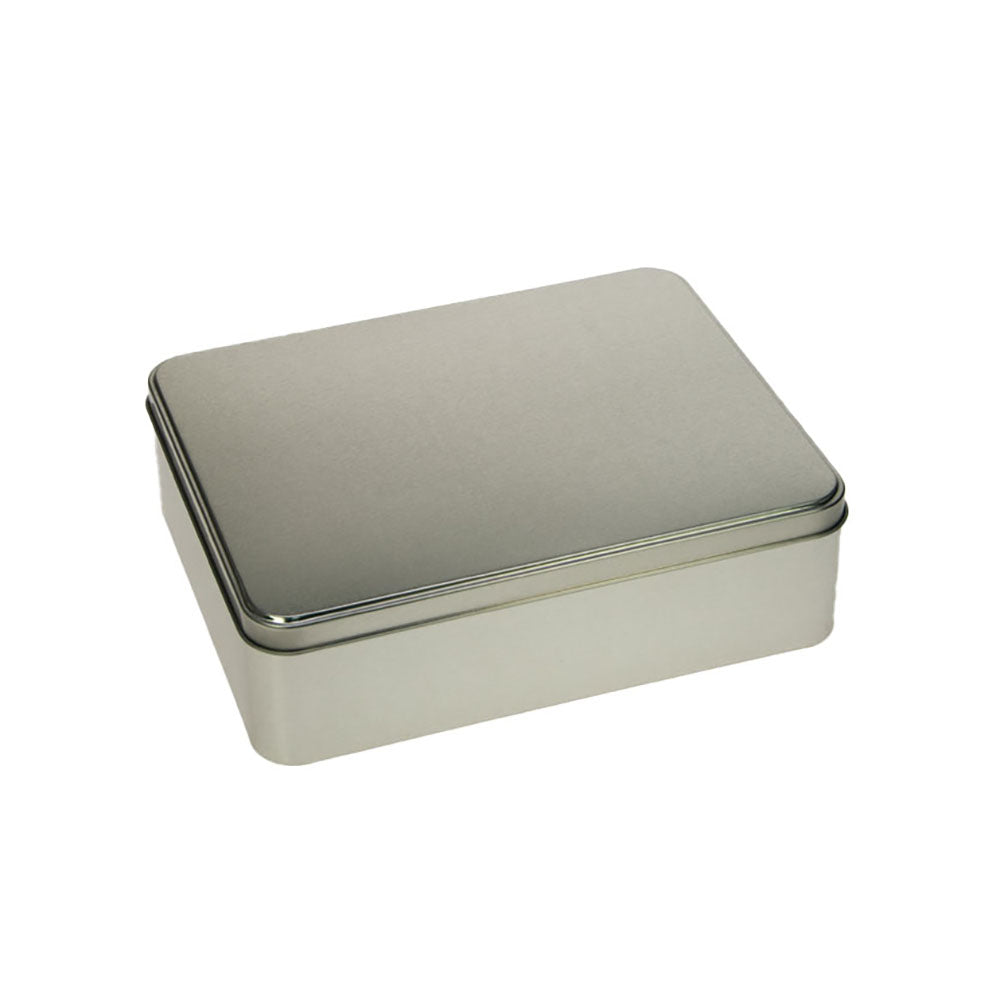 Scatola Di Latta Argento 26x20,2cm