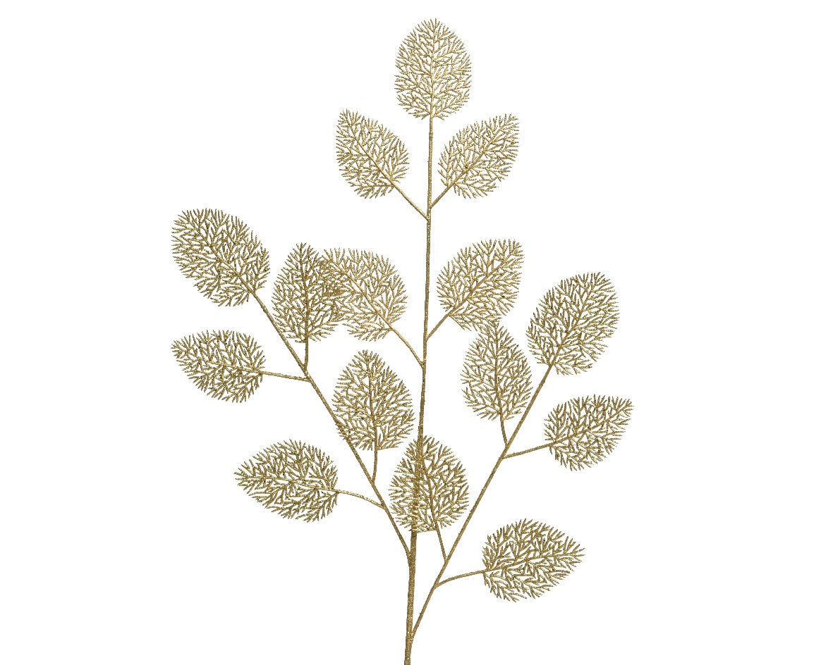 Ramo Foglie Oro 35x88 Cm