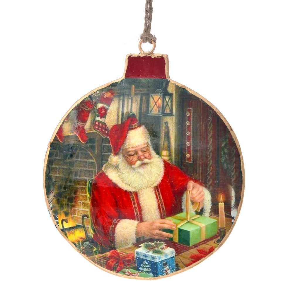 Ornamento Vintage Santa Claus 10x11 Cm