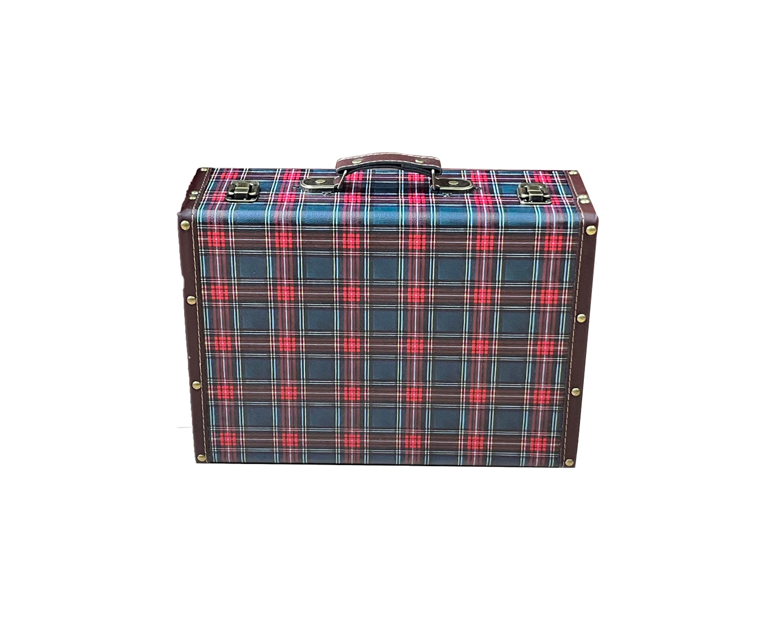 Valigia Decoro Scozzese 35x25x13 Cm