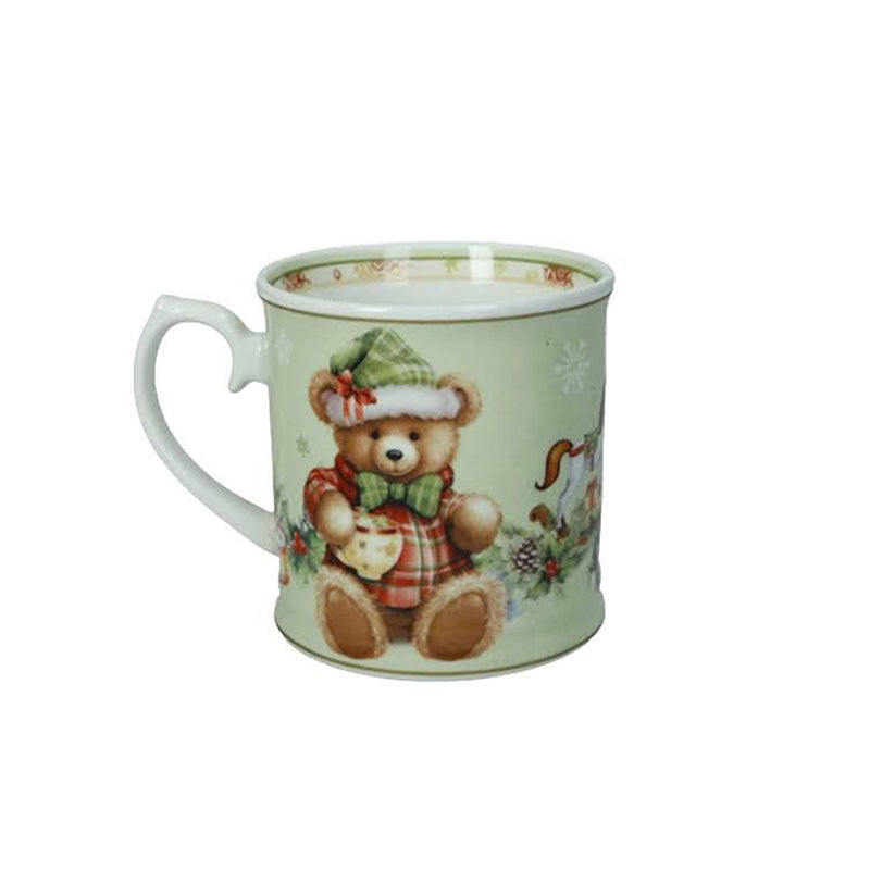 Tazza Colazione Coccole Verde New Bone China