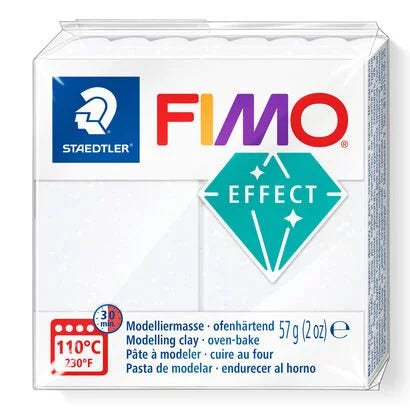 Fimo Effect Staedtler 58 Gr Bianco Glitter