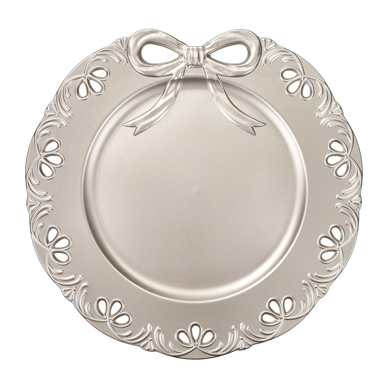 Set 4 Pz Sottopiatto Fiocco Champagne Pp