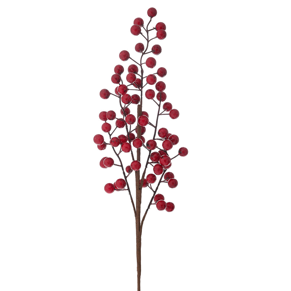 Christmas Red Berries  Pick 60cmramo Bacche Rossa 60 Cm