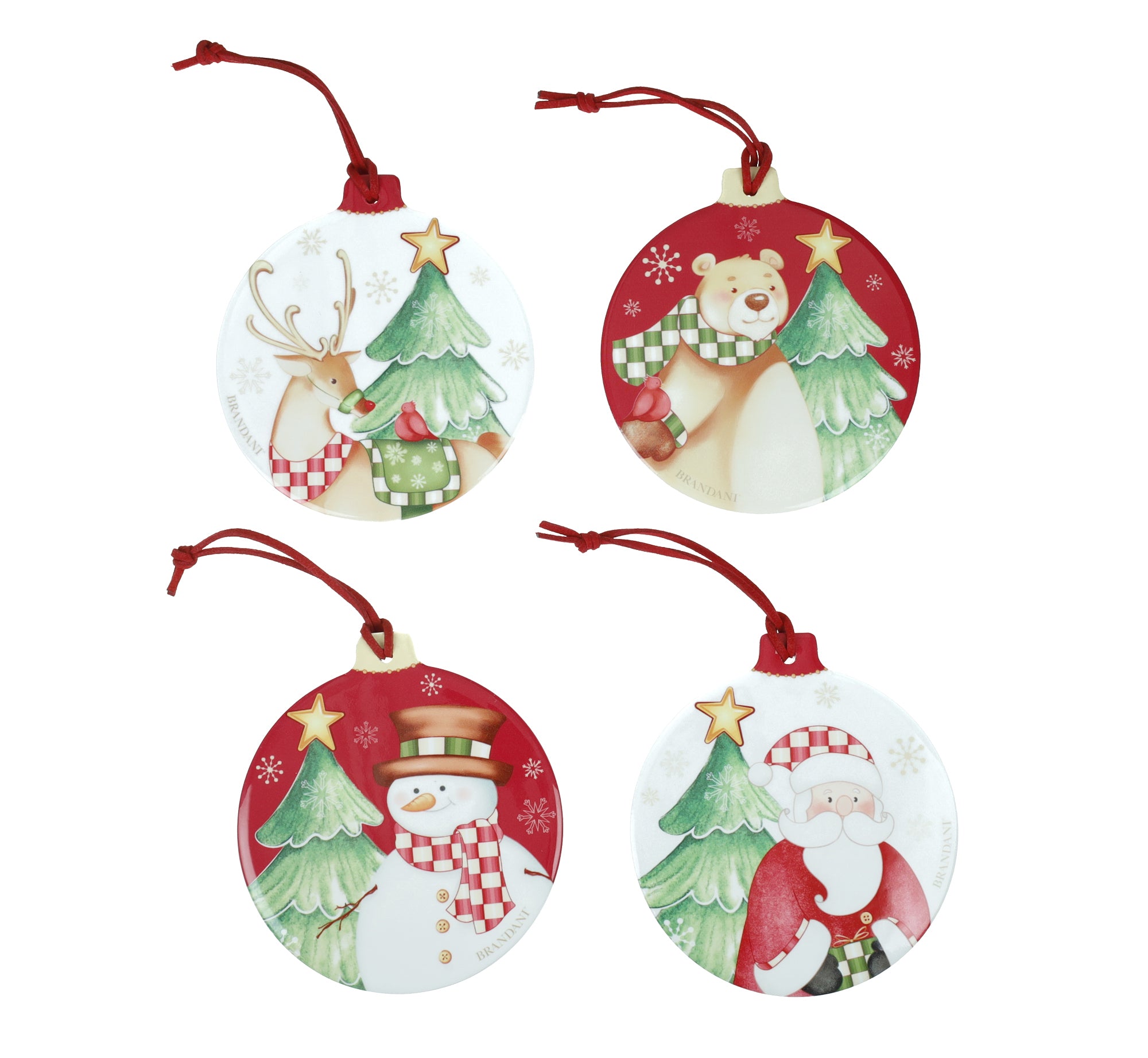 Set 4 Pendenti Porcellana Racconti