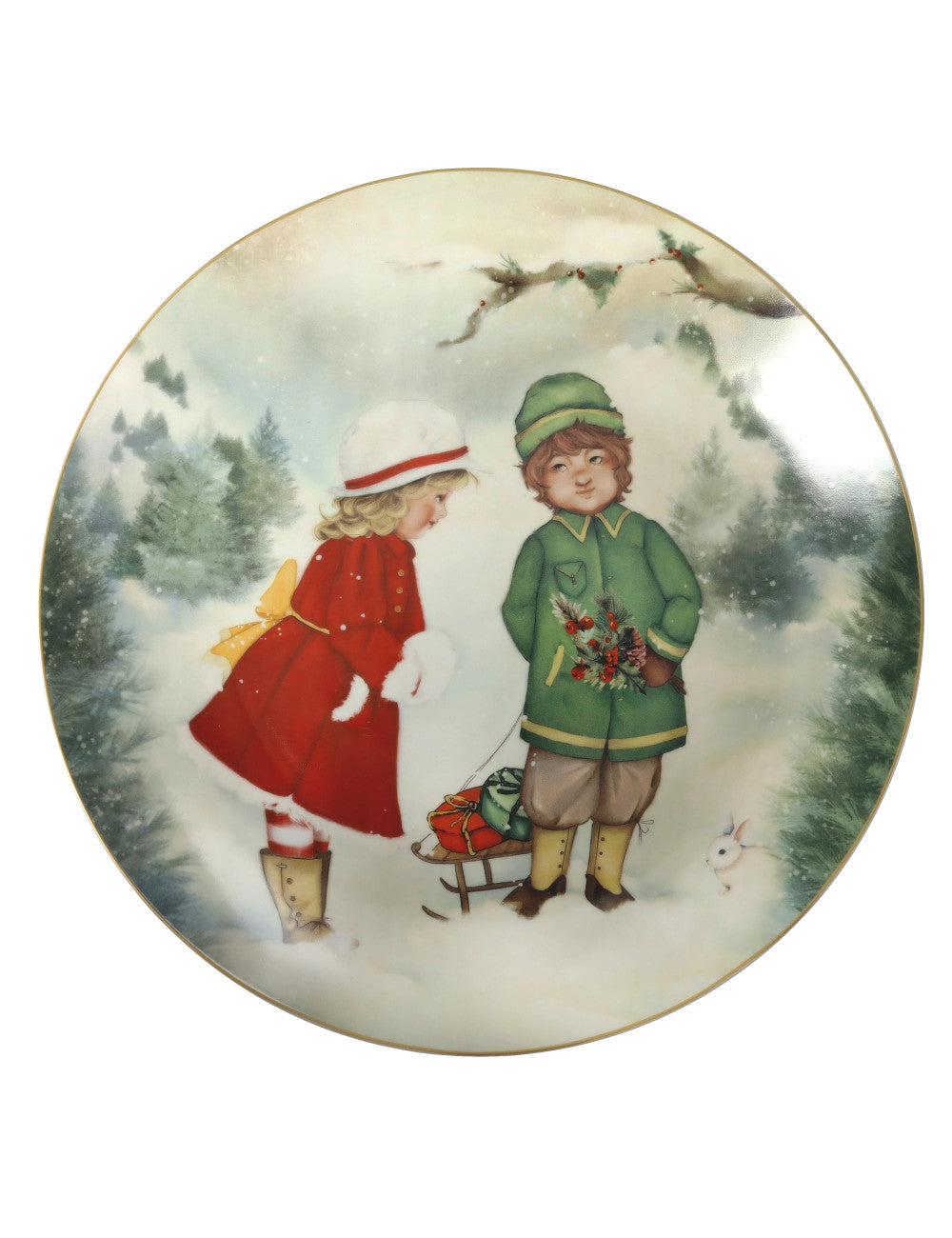 Piatto Cuccioli (Bimbi Romantici) Porcellana